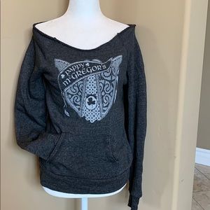 Pappy McGregors Scottsdale off shoulder sweatshirt